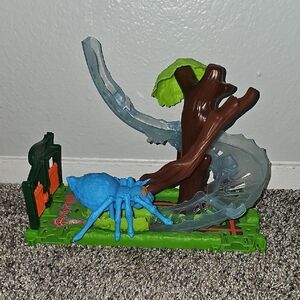 Blue Spider Toy with Tree and Track